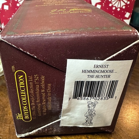 Boyds Bears the Folkstone Collection "Ernest Hemmingmoose The Hunter” - Picture 5 of 8